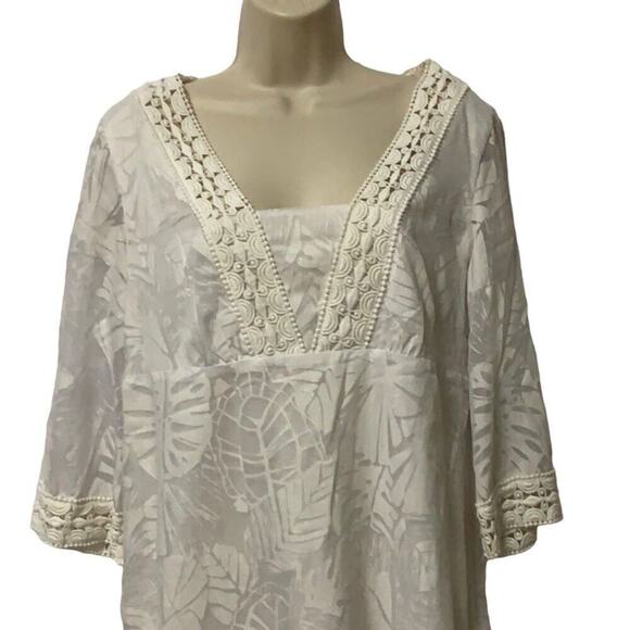 LILLY PULITZER EMBROIDERY‎ BEAUTIFUL WHITE DRESS M - Picture 3 of 12